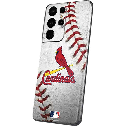MLB St. Louis Cardinals Game Ball Galaxy S21 Ultra 5G Skin