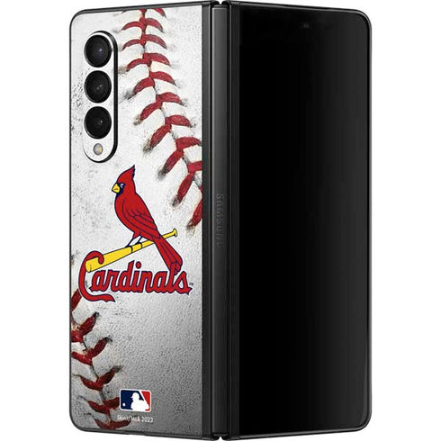 MLB St. Louis Cardinals Game Ball Galaxy Z Fold3 5G Skin