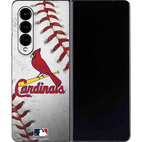 MLB St. Louis Cardinals Game Ball Galaxy Z Fold4 5G Skin