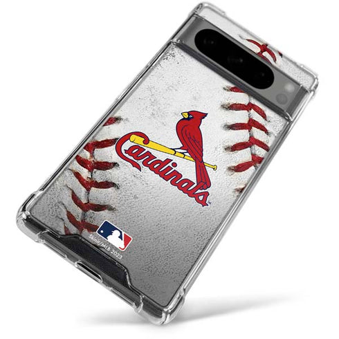 MLB St. Louis Cardinals Game Ball Google Pixel 8 Pro Clear Case