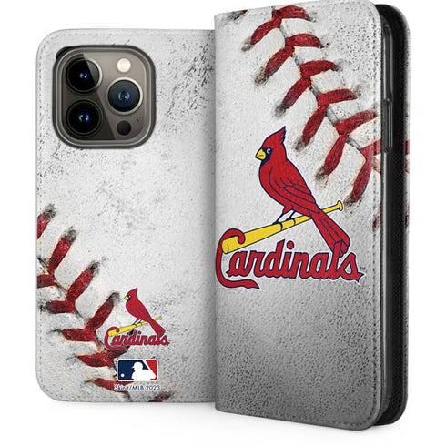 MLB St. Louis Cardinals Game Ball iPhone 13 Pro Folio Case