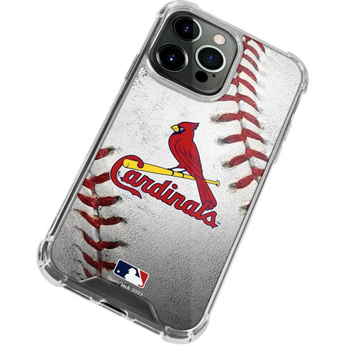 MLB St. Louis Cardinals Game Ball iPhone 13 Pro Max Clear Case