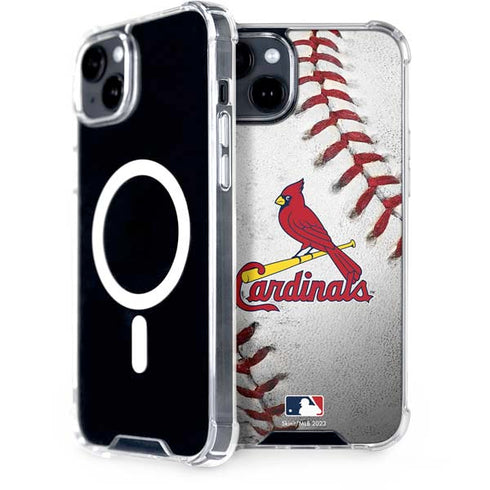 MLB St. Louis Cardinals Game Ball iPhone 15 Plus MagSafe Case