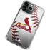 MLB St. Louis Cardinals Game Ball iPhone 14 Pro Max Clear Case