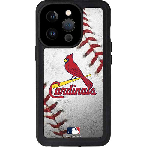 MLB St. Louis Cardinals Game Ball iPhone 14 Pro Waterproof Case