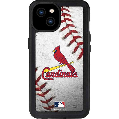 MLB St. Louis Cardinals Game Ball iPhone 15 Plus Waterproof Case