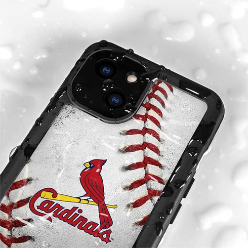 MLB St. Louis Cardinals Game Ball iPhone 15 Plus Waterproof Case