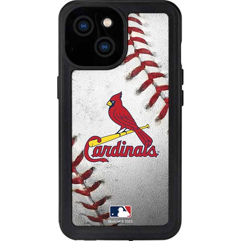 MLB St. Louis Cardinals Game Ball iPhone 15 Waterproof Case
