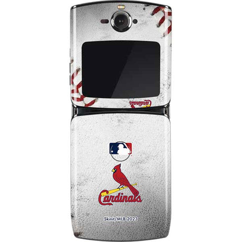 MLB St. Louis Cardinals Game Ball Motorola RAZR Skin