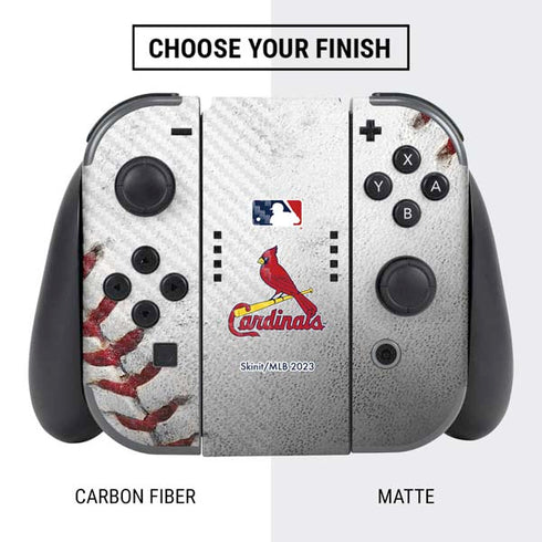 MLB St. Louis Cardinals Game Ball Nintendo Switch Bundle Skin