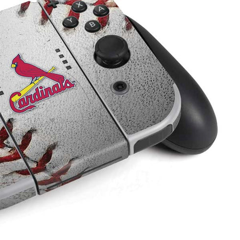 MLB St. Louis Cardinals Game Ball Nintendo Switch OLED (2021) Skin