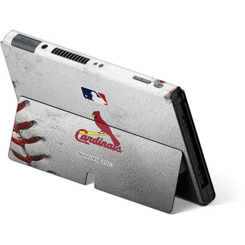 MLB St. Louis Cardinals Game Ball Nintendo Switch OLED (2021) Skin