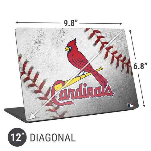 MLB St. Louis Cardinals Game Ball Universal Laptop 12in (9.8 x 6.8in) Skin