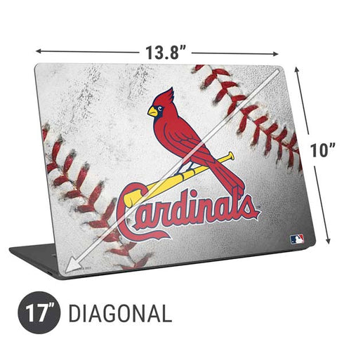 MLB St. Louis Cardinals Game Ball Universal Laptop 17in (13.8 x 10in) Skin