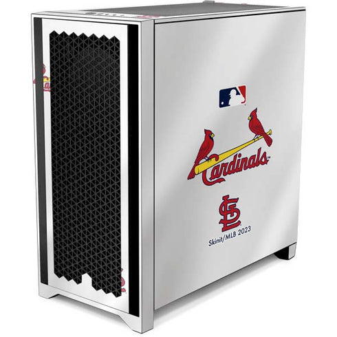 MLB St. Louis Cardinals Home Jersey Corsair 4000D Tempered Glass Mid-Tower ATX Case Skin