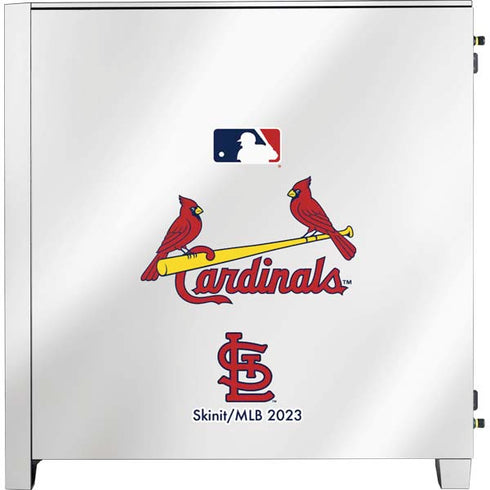 MLB St. Louis Cardinals Home Jersey Corsair 4000D Tempered Glass Mid-Tower ATX Case Skin