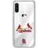 MLB St. Louis Cardinals Home Jersey Galaxy A10e Clear Case