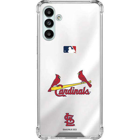 MLB St. Louis Cardinals Home Jersey Galaxy A13 5G Clear Case