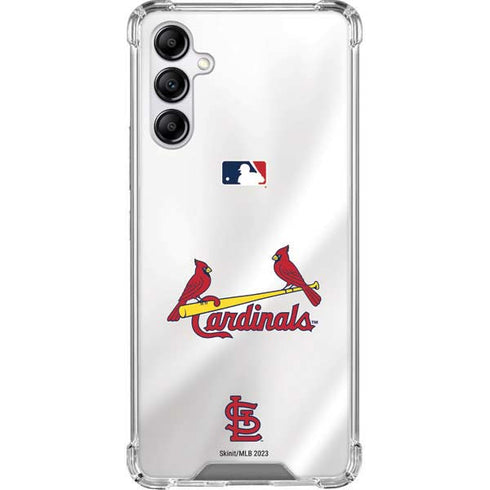 MLB St. Louis Cardinals Home Jersey Galaxy A14 5G Clear Case