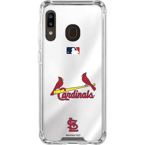 MLB St. Louis Cardinals Home Jersey Galaxy A30 Clear Case