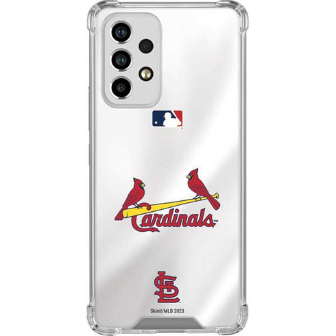 MLB St. Louis Cardinals Home Jersey Galaxy A33 5G Clear Case