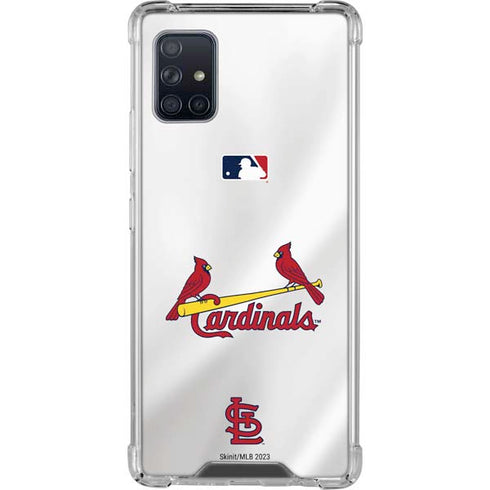 MLB St. Louis Cardinals Home Jersey Galaxy A51 5G Clear Case