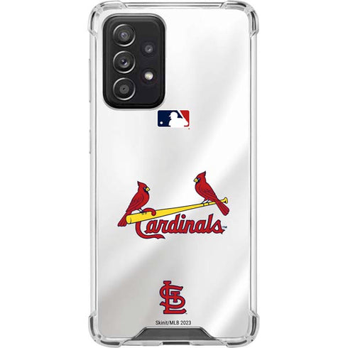 MLB St. Louis Cardinals Home Jersey Galaxy A52 5G Clear Case