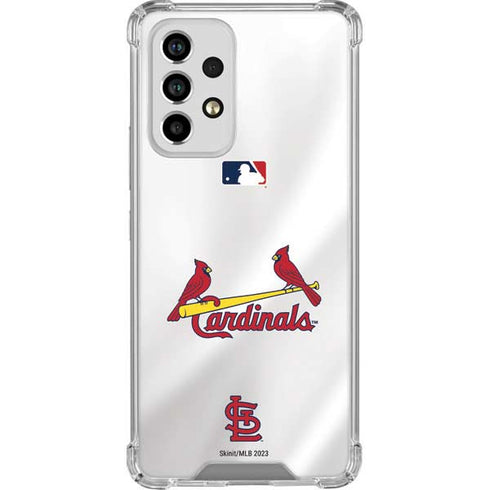 MLB St. Louis Cardinals Home Jersey Galaxy A53 5G Clear Case