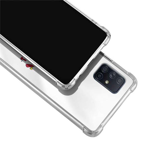 MLB St. Louis Cardinals Home Jersey Galaxy A71 5G Clear Case