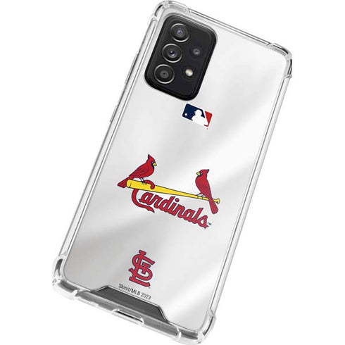 MLB St. Louis Cardinals Home Jersey Galaxy A72 5G Clear Case