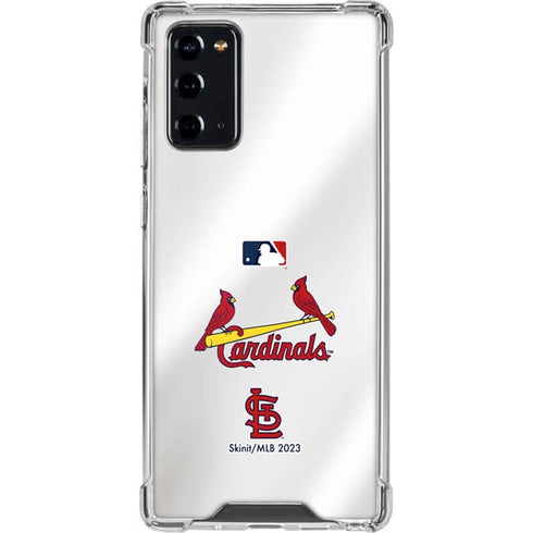 MLB St. Louis Cardinals Home Jersey Galaxy Note20 5G Clear Case