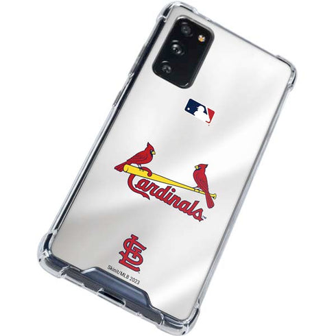 MLB St. Louis Cardinals Home Jersey Galaxy S20 FE Clear Case