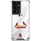 MLB St. Louis Cardinals Home Jersey Galaxy S21 Ultra 5G Clear Case