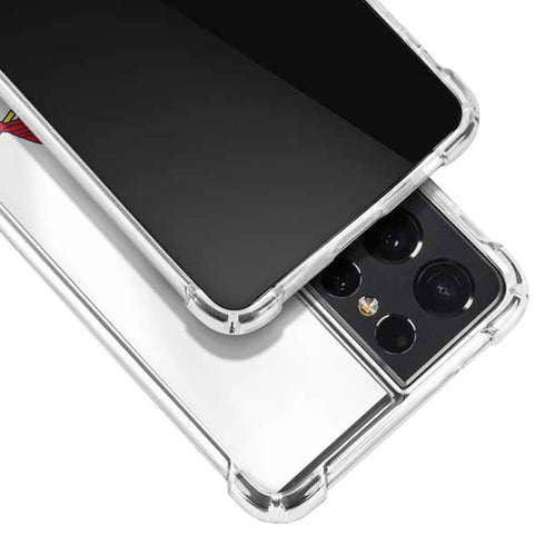 MLB St. Louis Cardinals Home Jersey Galaxy S21 Ultra 5G Clear Case