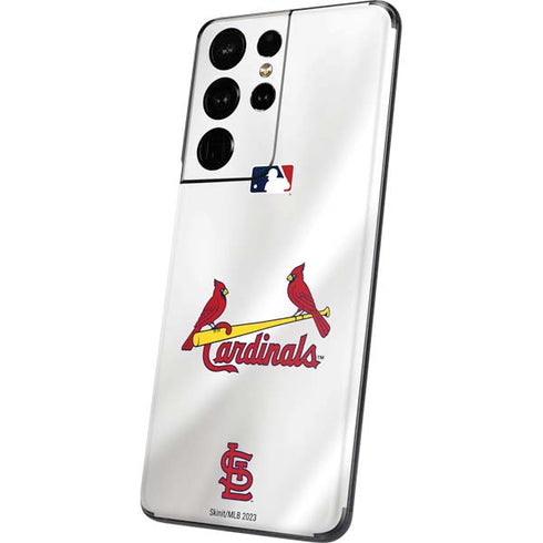MLB St. Louis Cardinals Home Jersey Galaxy S21 Ultra 5G Skin
