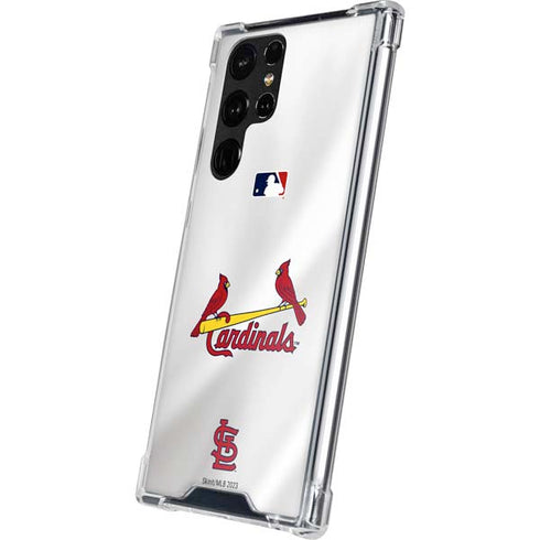 MLB St. Louis Cardinals Home Jersey Galaxy S22 Ultra Clear Case