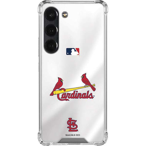 MLB St. Louis Cardinals Home Jersey Galaxy S23 Clear Case