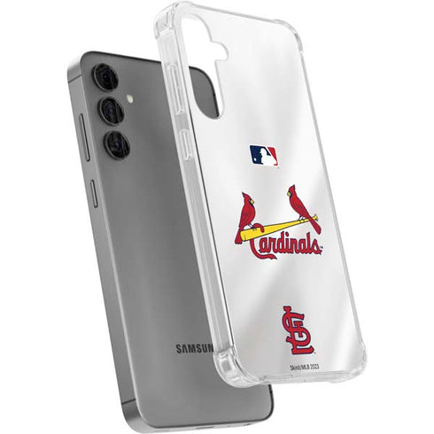 MLB St. Louis Cardinals Home Jersey Galaxy S24 Plus Clear Case