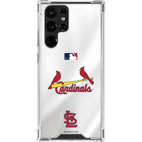 MLB St. Louis Cardinals Home Jersey Galaxy S24 Ultra Clear Case