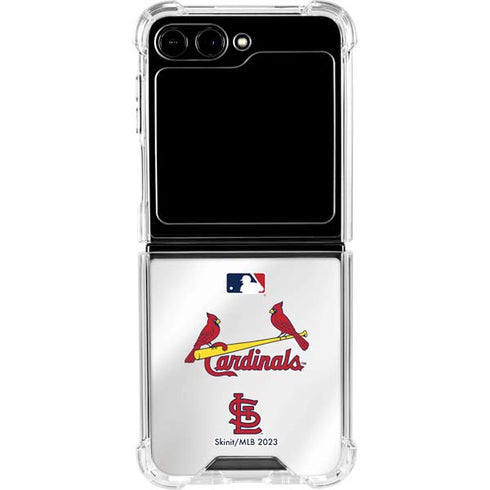 MLB St. Louis Cardinals Home Jersey Galaxy Z Flip5 5G Clear Case