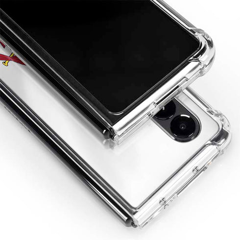 MLB St. Louis Cardinals Home Jersey Galaxy Z Fold4 5G Clear Case