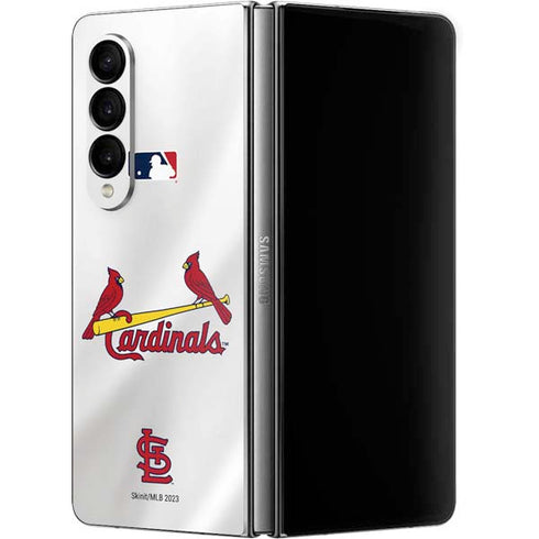 MLB St. Louis Cardinals Home Jersey Galaxy Z Fold4 5G Skin