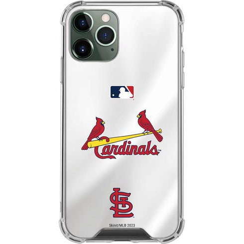 MLB St. Louis Cardinals Home Jersey iPhone 11 Pro Max Clear Case