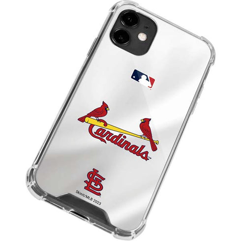 MLB St. Louis Cardinals Home Jersey iPhone 12 Clear Case