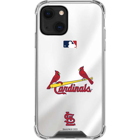 MLB St. Louis Cardinals Home Jersey iPhone 13 Mini Clear Case