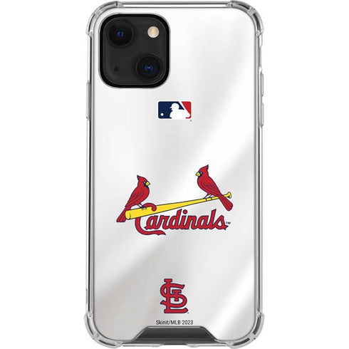 MLB St. Louis Cardinals Home Jersey iPhone 14 Clear Case
