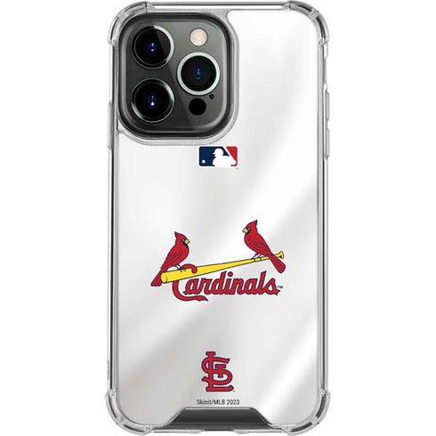 MLB St. Louis Cardinals Home Jersey iPhone 14 Pro Clear Case