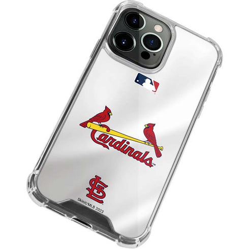 MLB St. Louis Cardinals Home Jersey iPhone 14 Pro Clear Case