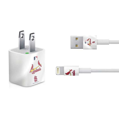 MLB St. Louis Cardinals Home Jersey iPhone Charger (5W USB) Skin