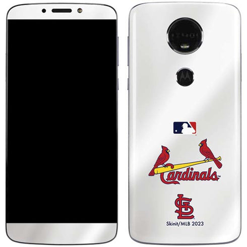MLB St. Louis Cardinals Home Jersey Moto E5 Plus Skin